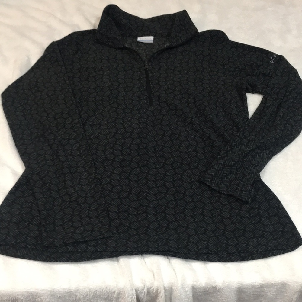 Columbia Quarter Zip Fleece Womens Medium